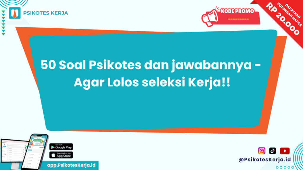 50 Soal Psikotes dan Jawabannya